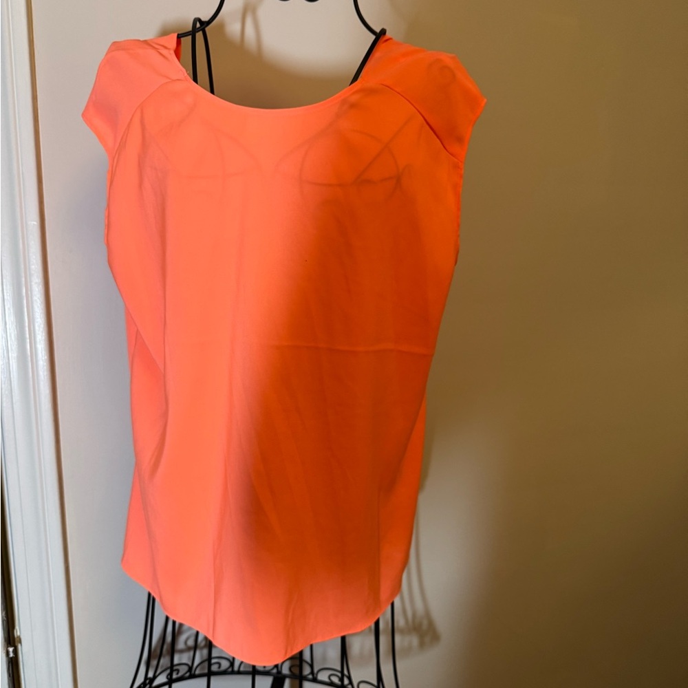 Express Vibrant Coral Blouse